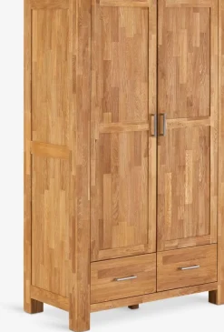 OLDEArmoire OLDE 120x200 2 portes 2 tiroirs chêne naturel