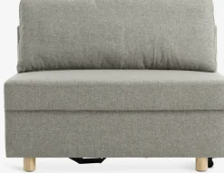 OLSTRUPCanapé convertible OLSTRUP 1,5 places tissu gris