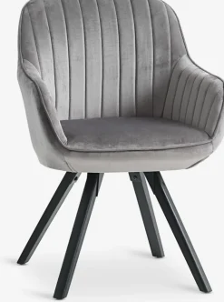 ONSEVIGFauteuil ONSEVIG velours gris/noir