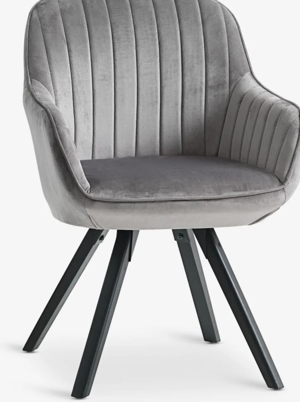 ONSEVIGFauteuil ONSEVIG velours gris/noir