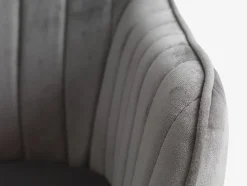 ONSEVIGFauteuil ONSEVIG velours gris/noir