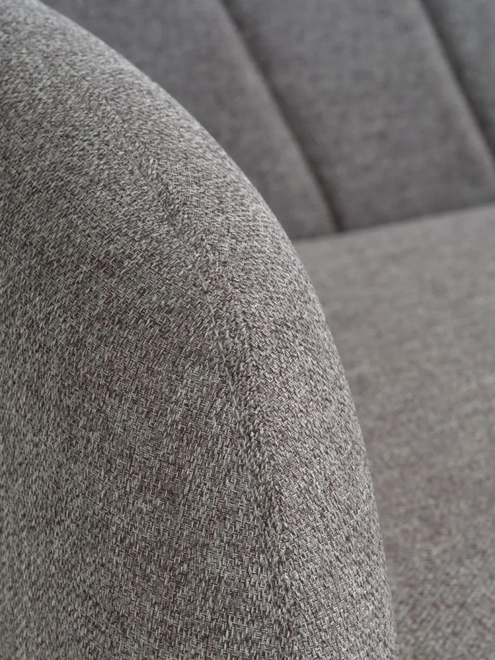 PARADISCanapé convertible PARADIS tissu gris clair/coloris chêne