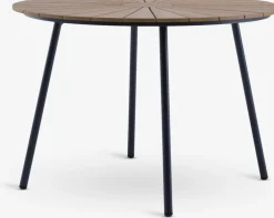 RANGSTRUP + GAMMELBYRANGSTRUP Ø110 table naturel + GAMMELBY chaises gris