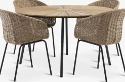 RANGSTRUP + TUERNERANGSTRUP Ø130 table + TUERNE chaises naturel
