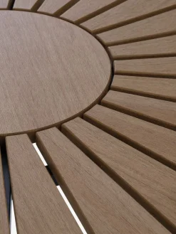 RANGSTRUPTable de jardin RANGSTRUP Ø130 naturel/noir