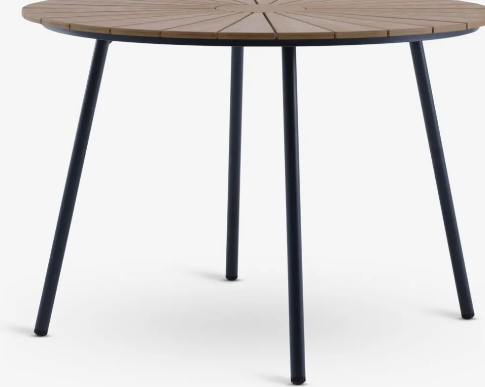 RANGSTRUPTable de jardin RANGSTRUP Ø110 naturel/noir