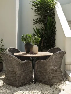 RANGSTRUPTable de jardin RANGSTRUP Ø110 naturel/noir