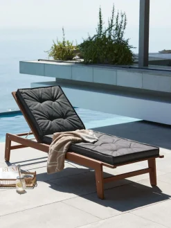 REBSENGECoussin de jardin pour bain de soleil REBSENGE gris foncé