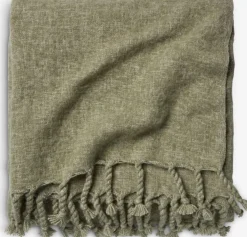 REINFANNPlaid en laine REINFANN 130x170 laine mix vert