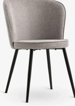 RISSKOVChaise RISSKOV tissu gris clair/noir