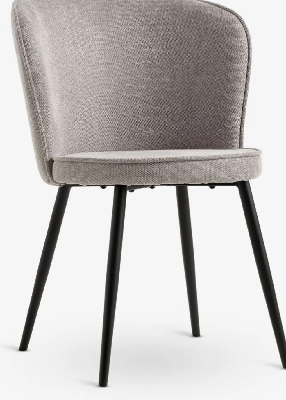 RISSKOVChaise RISSKOV tissu gris clair/noir