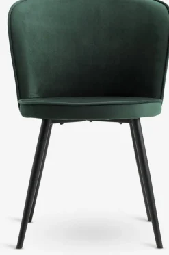 RISSKOVChaise RISSKOV velours vert foncé/noir