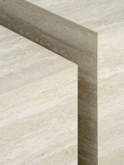 ROLSTEDTable basse ROLSTED 58x58/50x50 coloris travertin 2pcs