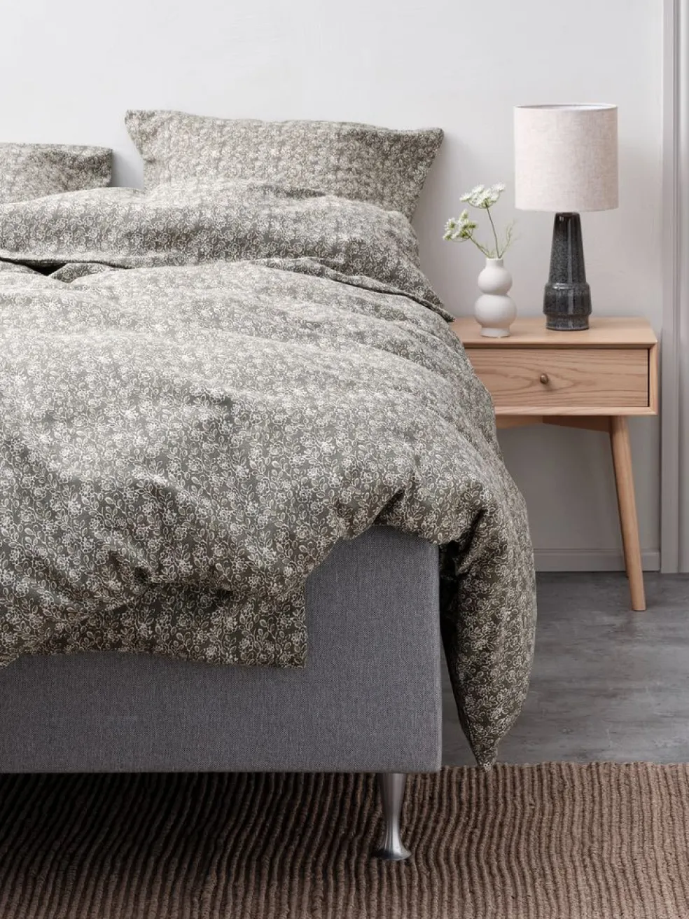 ROSABasicParure de lit Flanelle ROSA 240x220 olive
