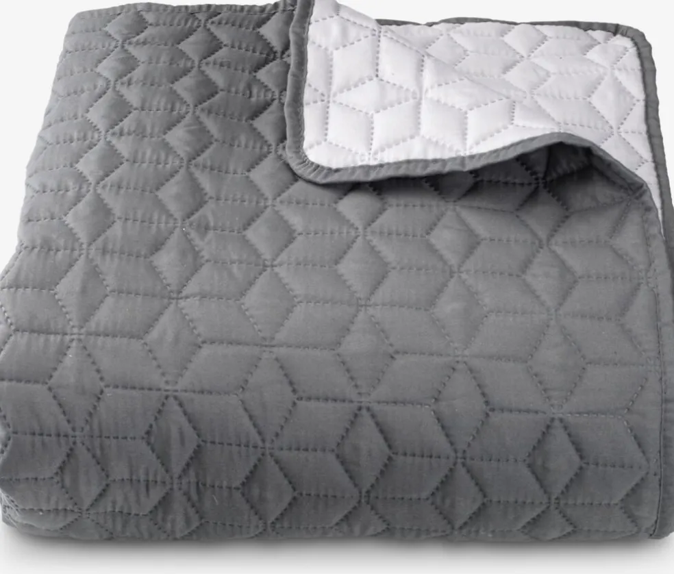 ROSENTRECouvre-lit ROSENTRE 160x220 gris