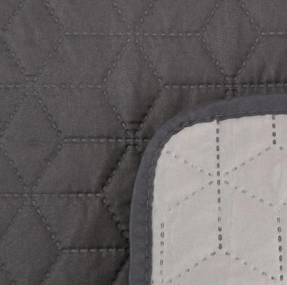 ROSENTRECouvre-lit ROSENTRE 160x220 gris