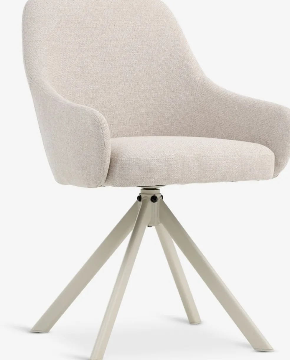 ROSTRUPChaise ROSTRUP pivotante tissu beige