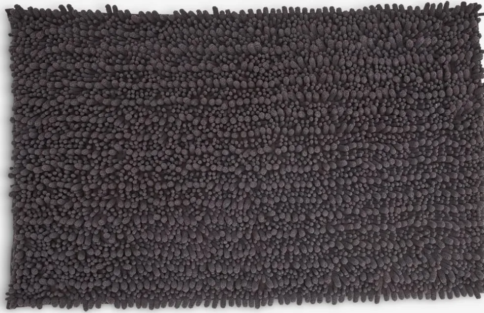 ROSVIKPlusTapis de bain ROSVIK 50x80cm chenille anthracite