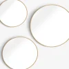 SANDAGERMiroir SANDAGER 3 pcs/pqt coloris chêne naturel