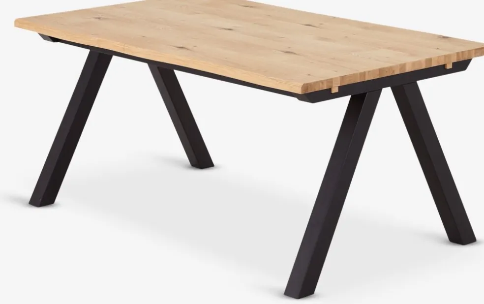 SANDBYTable SANDBY 100x160 chêne naturel/noir