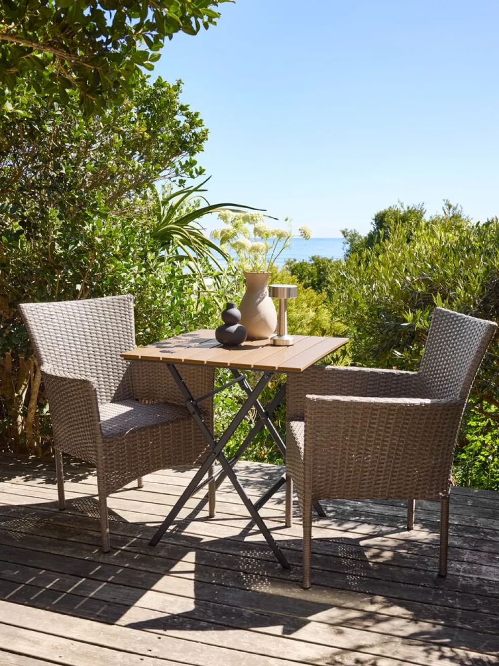SANDVIKATable bistrot SANDVIKA 65x65 naturel