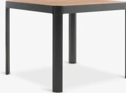 SIRDAL + SIRDALSIRDAL L91 table bois dur + 4 SIRDAL chaises gris