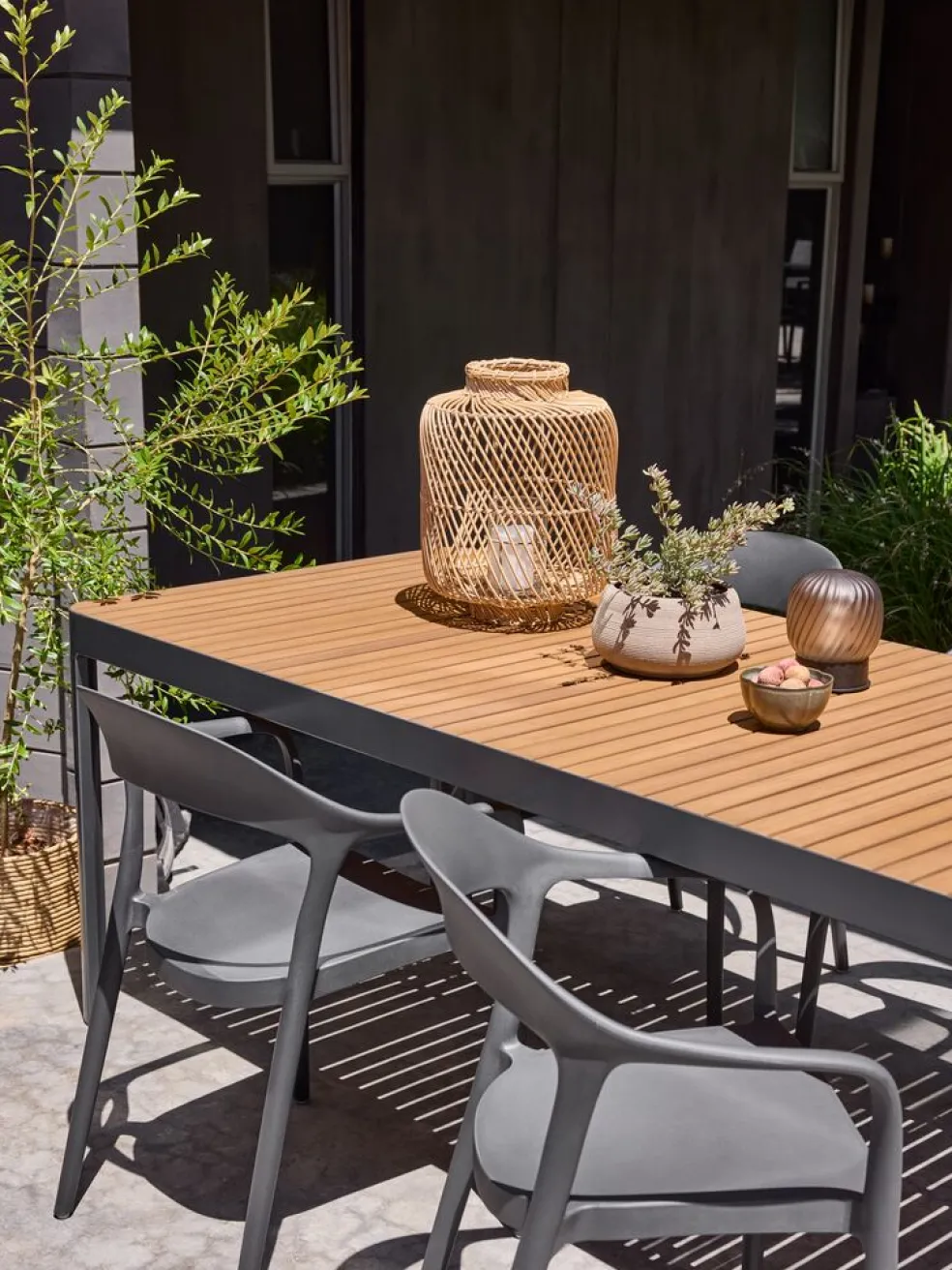 SIRDALTable de jardin SIRDAL l91xL211 eucalyptus