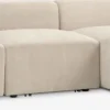 SKEJBYCanapé modulable SKEJBY 3personnes méridienne tissu beige