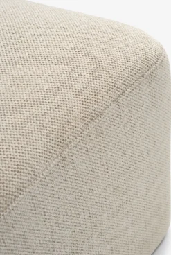 SKEJBYCanapé modulable SKEJBY 3personnes méridienne tissu beige