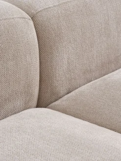 SKEJBYCanapé modulable SKEJBY 3 personnes tissu beige