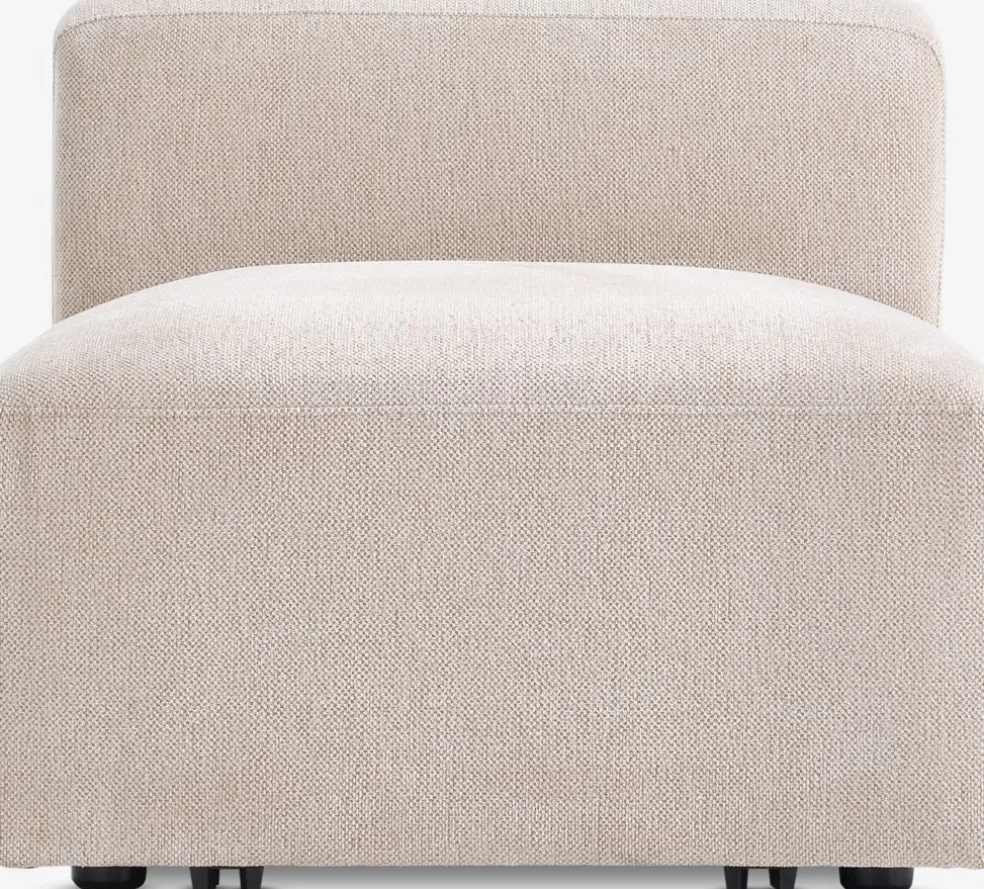 SKEJBYModule canapé SKEJBY central tissu beige