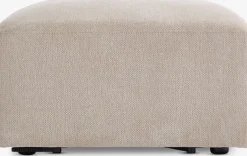 SKEJBYModule canapé SKEJBY méridienne/pouf tissu beige
