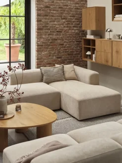 SKEJBYModule canapé SKEJBY ouvert gauche tissu beige