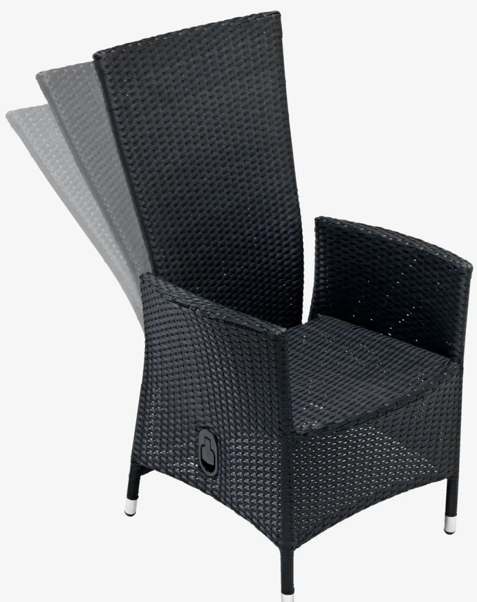 SKIVEChaise inclinable SKIVE noir