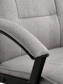 SKODSBORGFauteuil de bureau SKODSBORG tissu gris/noir