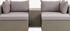 SOLNAEnsemble lounge modulable SOLNA 4 personnes naturel