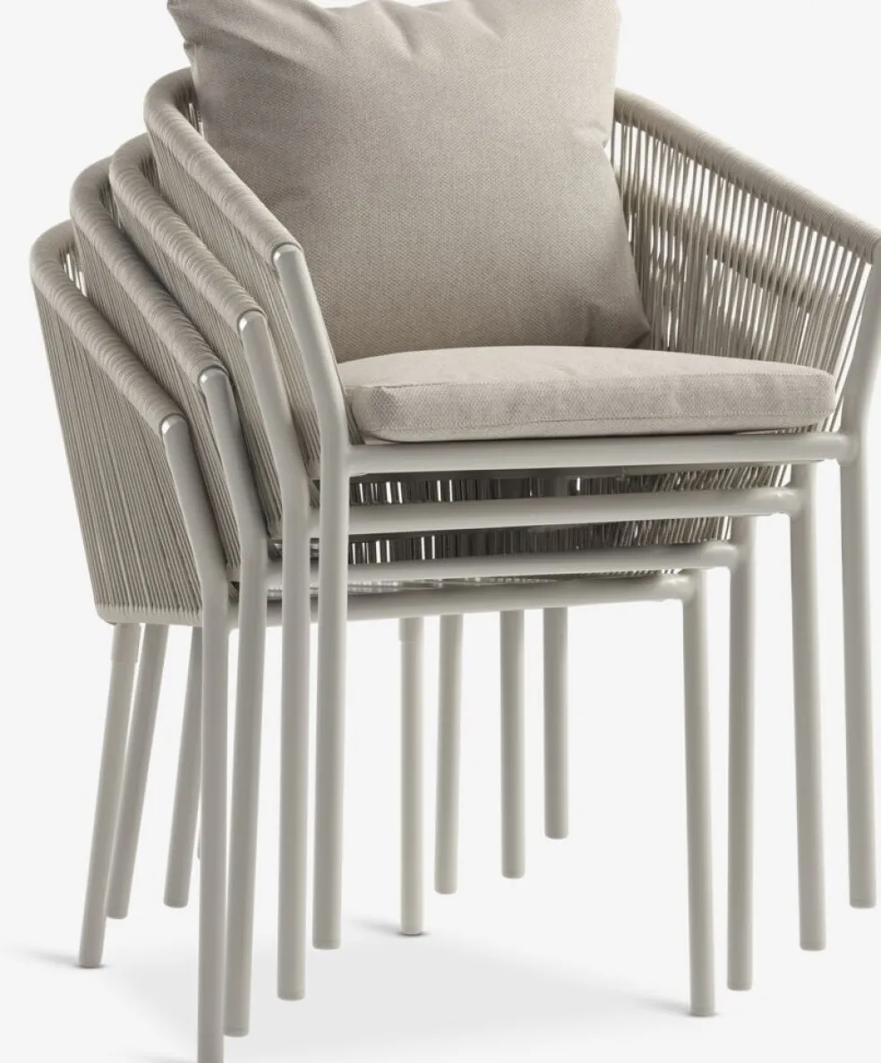 SONNERUP + GILJASONNERUP L215 table +4 GILJA chaises beige