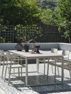 SONNERUP + INGSTRUPSONNERUP L215 table + 4 INGSTRUP chaises beige