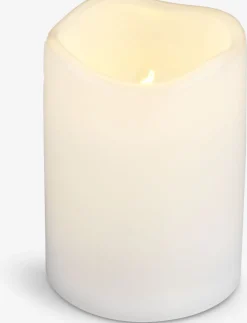 SORENBougie pilier LED SOREN Ø8xH13cm blanc