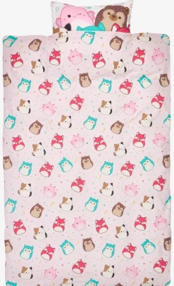 SQUISHMALLOWSParure de lit SQUISHMALLOWS 140x200 rose