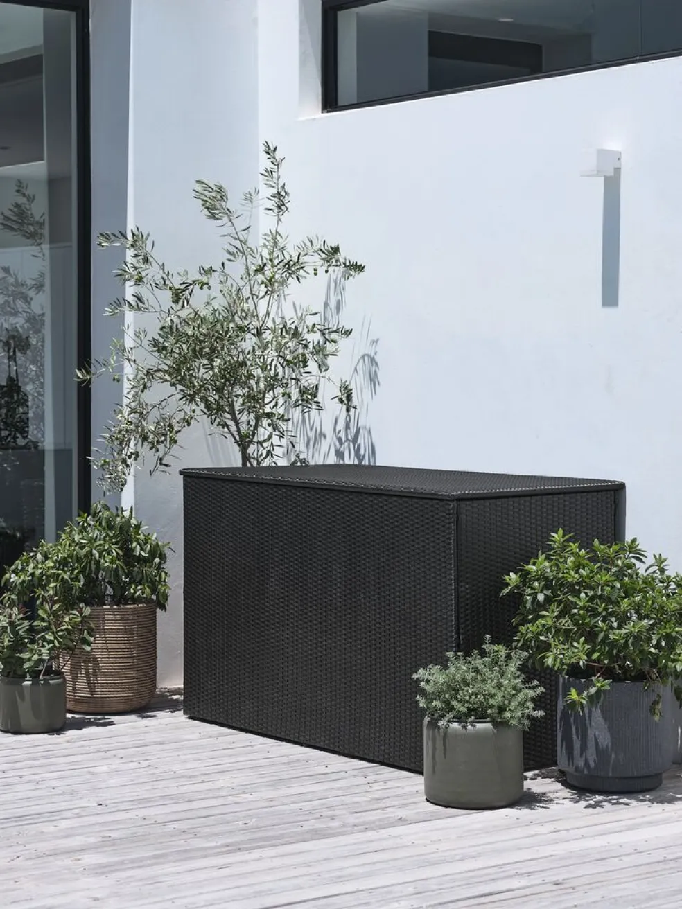 STEINKJERBoîte de rangement de jardin STEINKJER l155xH95xP81 noir