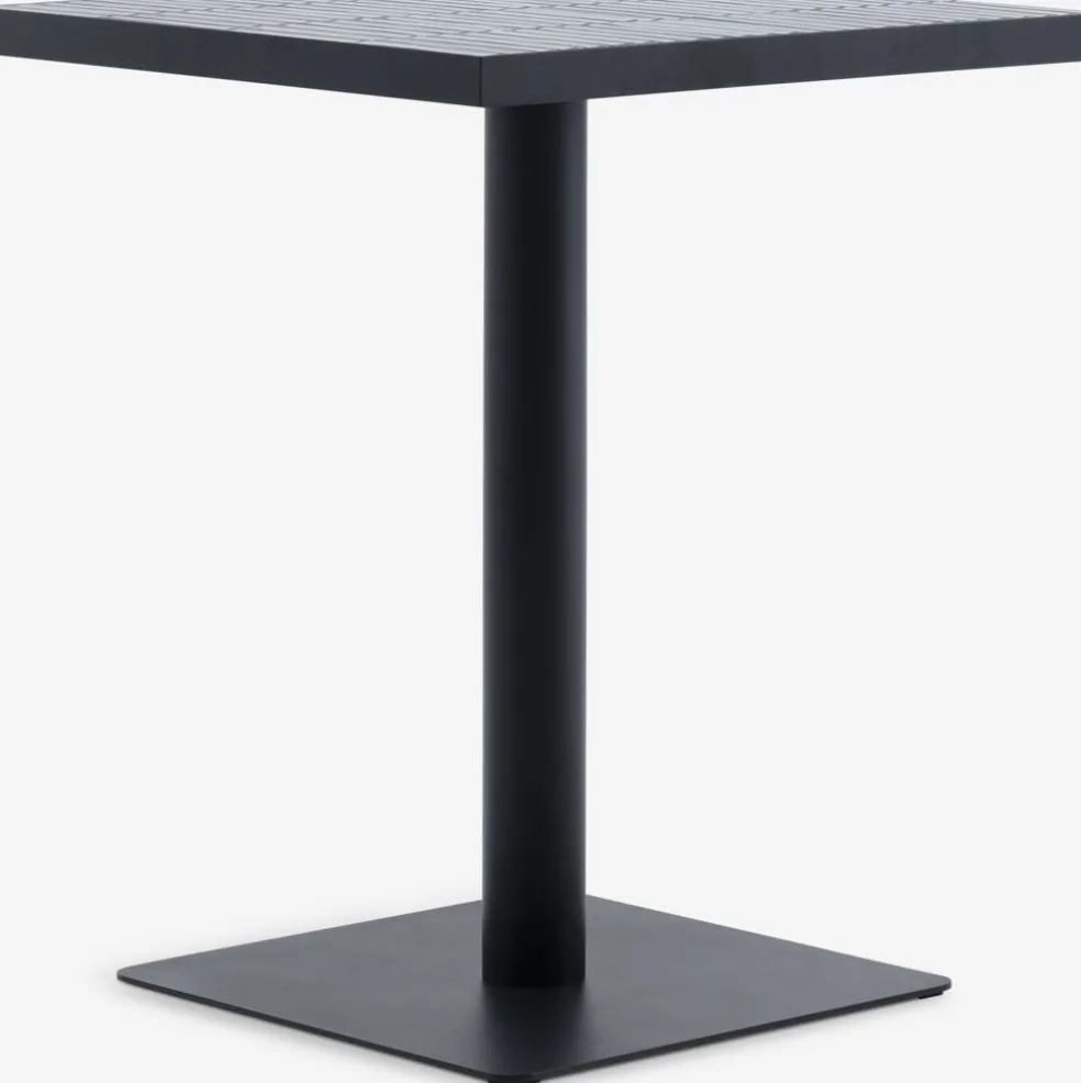 STENUNGSUND + TAGMARKSTENUNGSUND L60 table gris + 2 TAGMARK chaises noir