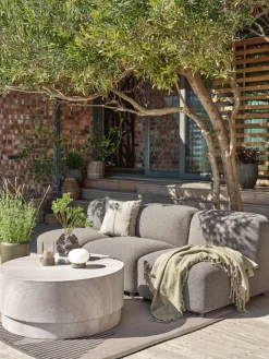 STORLIEN + TANELounge set STORLIEN aspect travertin + TANE 3 pers sable f.