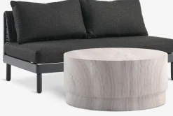 STORLIEN + VOSSEnsemble lounge STORLIEN travertin + VOSS 2 personnes noir