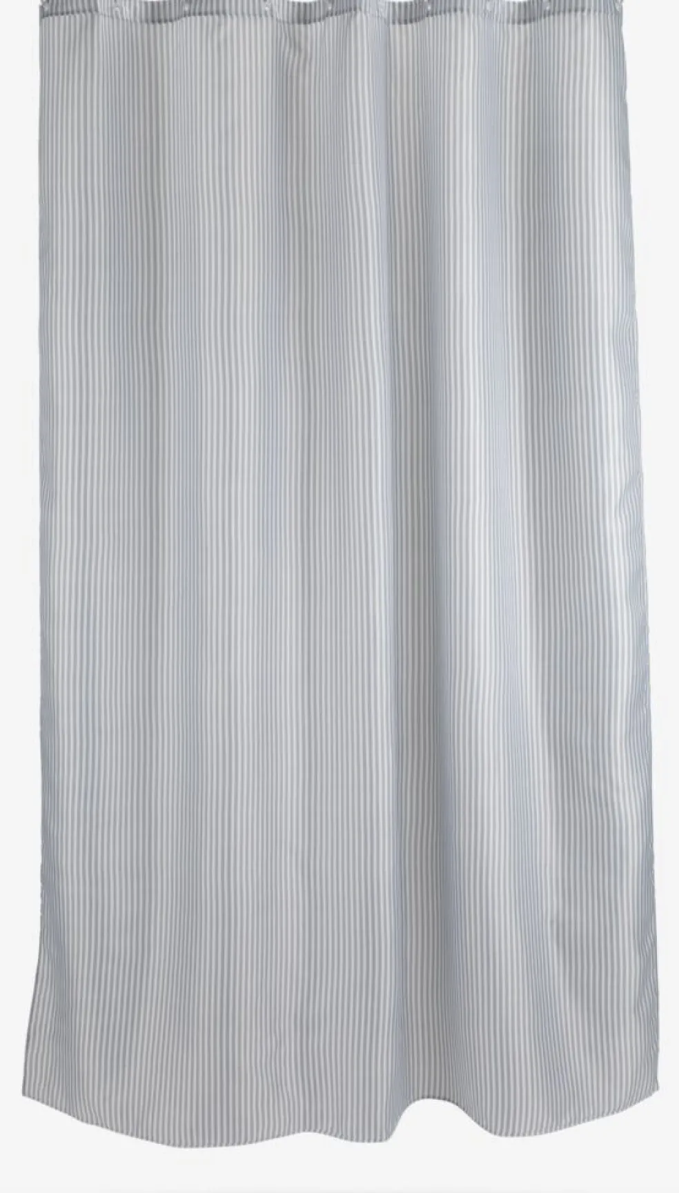 SUNDBYPlusRideau de douche SUNDBY 180x200 cm gris/blanc