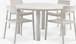 SURNADAL + INGSTRUPSURNADAL Ø150 table + 4 INGSTRUP chaises beige