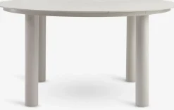 SURNADAL + STORDALENSURNADAL Ø150 table beige + 4 STORDALEN chaises naturel