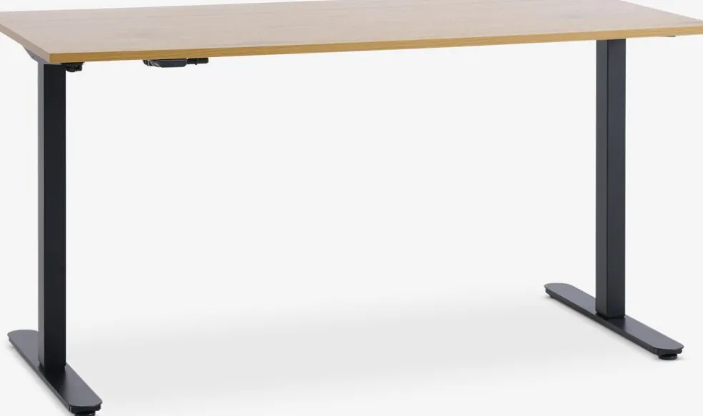 SVANEKEBureau à hauteur ajustable SVANEKE 70x140 coloris chêne/noir