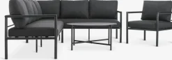 TAERNABYEnsemble lounge TAERNABY 7 personnes noir