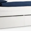 TANGBJERGLit a/rangement TANGBJERG 90/180x200 blanc